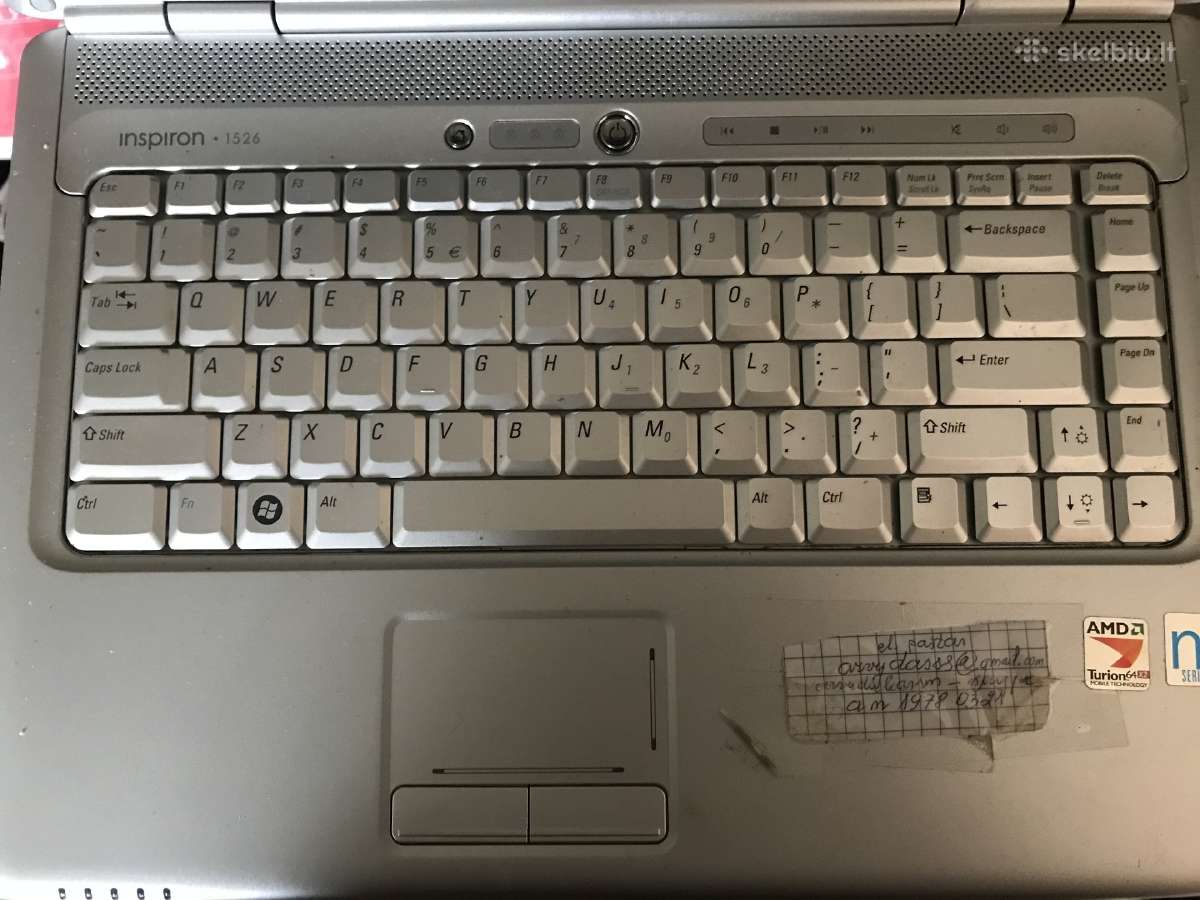 Dell Studio 1537 Inspiron 1750, 1525 Dalimis - nuotraukos Nr. 9