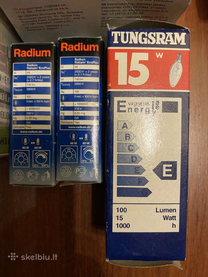 Ivairios lemputes sviestuvams. Uz visas 15€ - nuotraukos Nr. 3