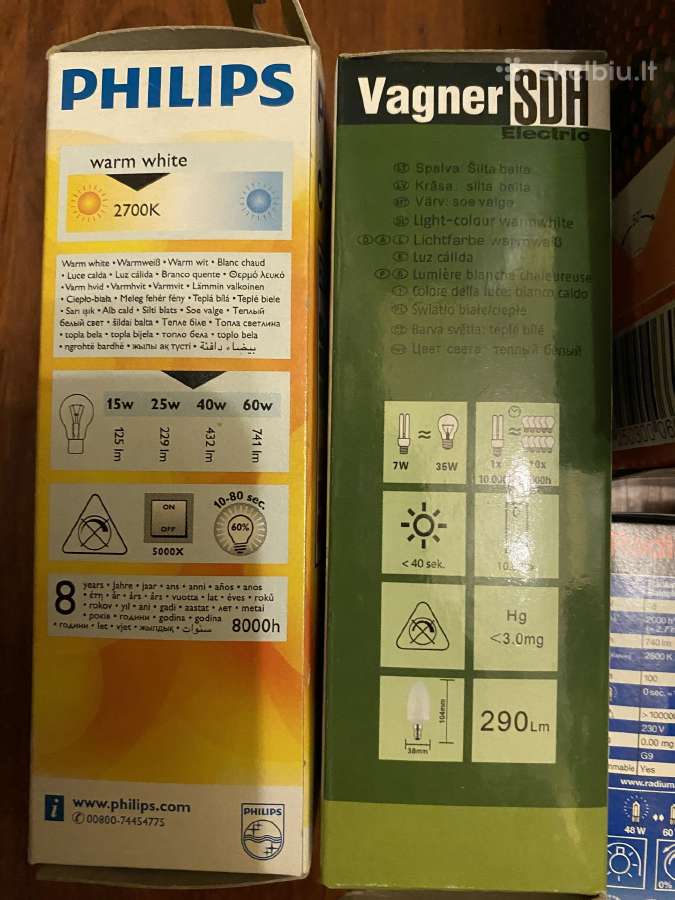 Ivairios lemputes sviestuvams. Uz visas 15€ - nuotraukos Nr. 2
