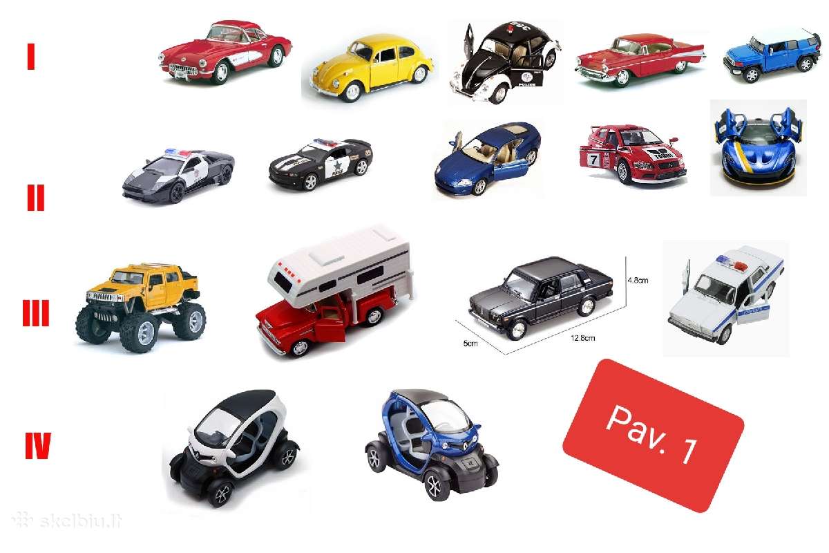 Metaliniai automobilių modeliukai, garso kolonėlė. - nuotraukos Nr. 2