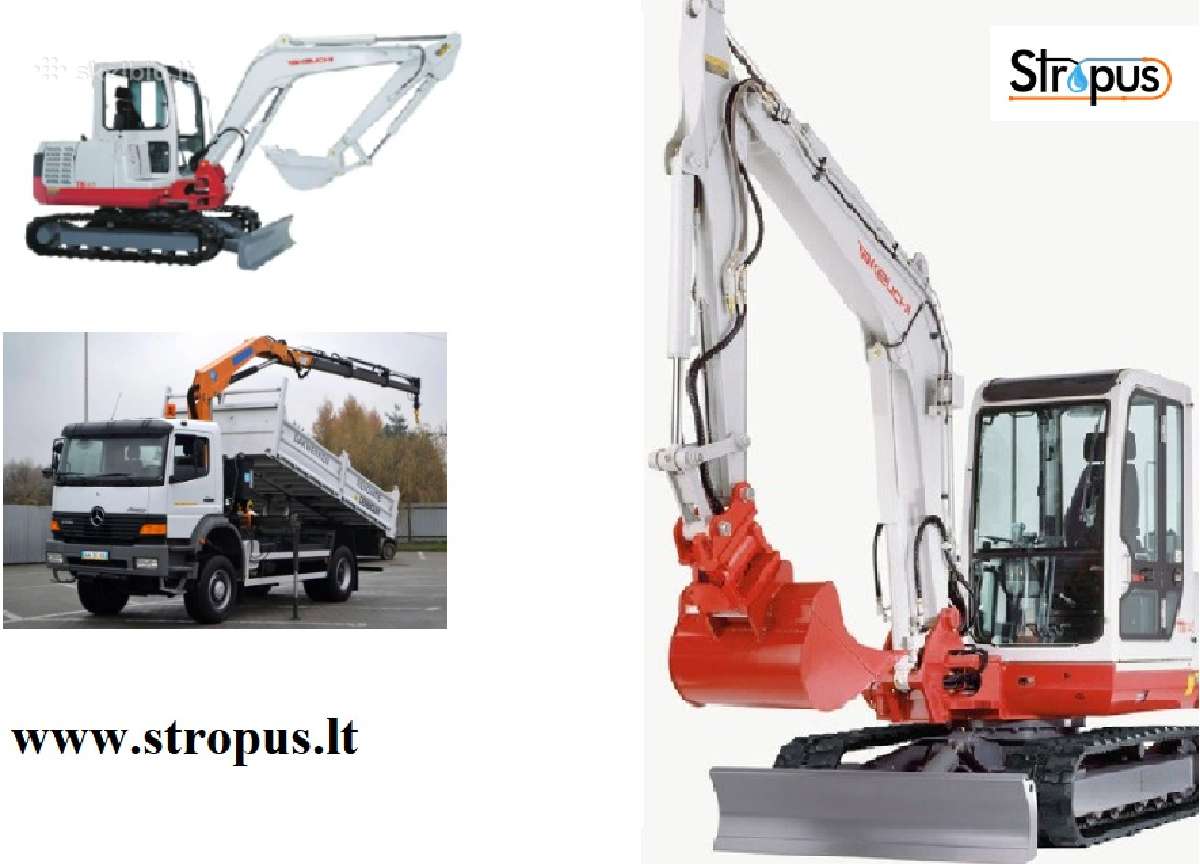 Mini Ekskavatorius 3.5t. Gręžiame polius - nuotraukos Nr. 8