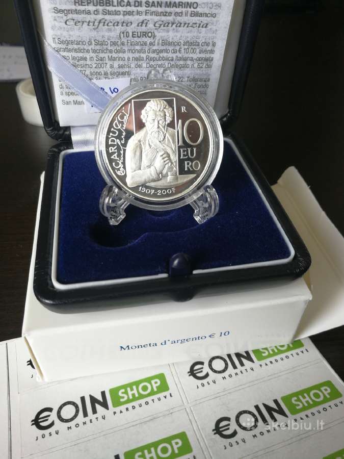 San Marino 2007 10€ Giouse Carducci