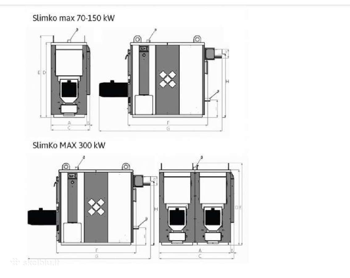 Granulinis katilas Slimko Maxi 50 kw (be talpos) - nuotraukos Nr. 4