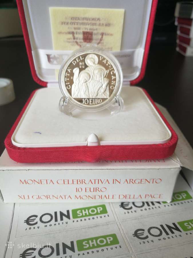 Vatikano sidabrinė moneta 2008