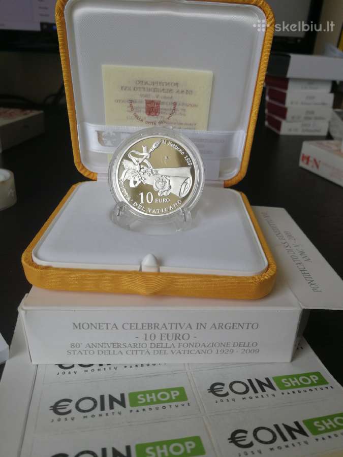 Vatikano 2009 metu 10 eurų sidabrinė moneta