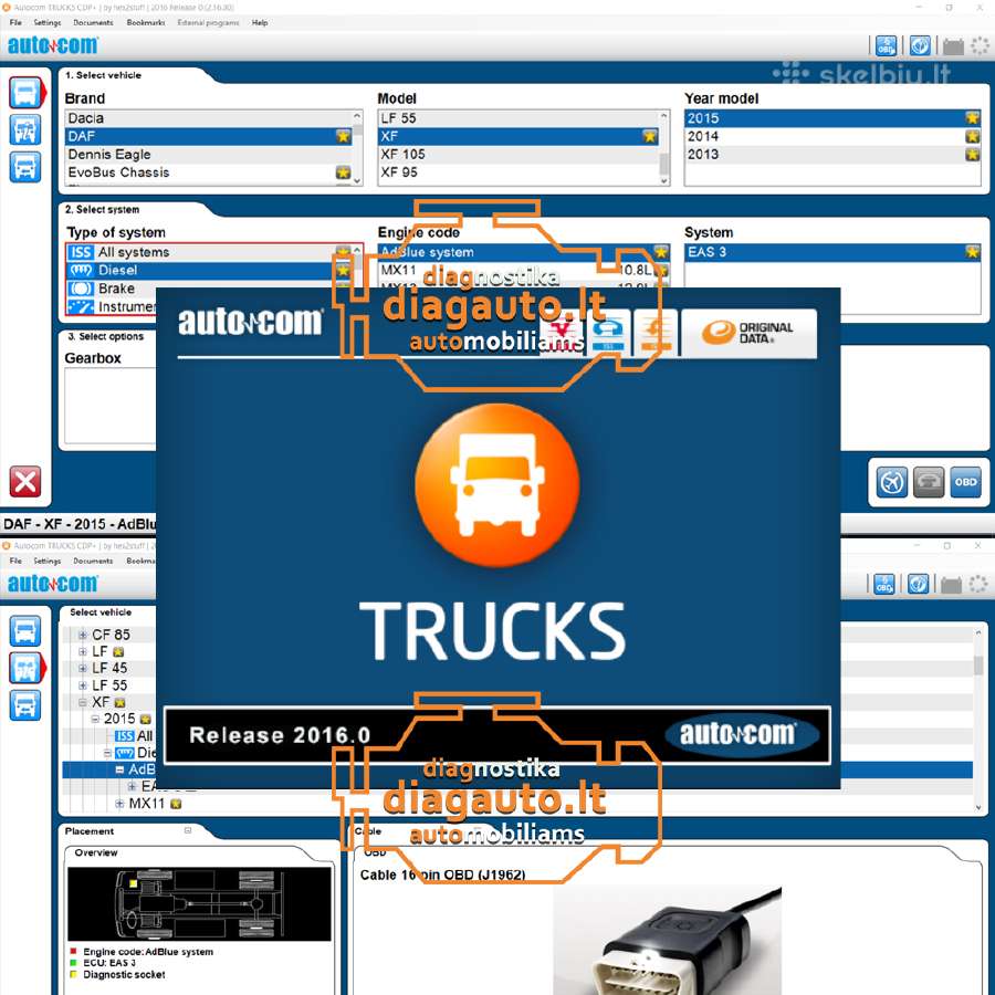 Autocom Cdp+ Naujausios versijos universali įranga - nuotraukos Nr. 6