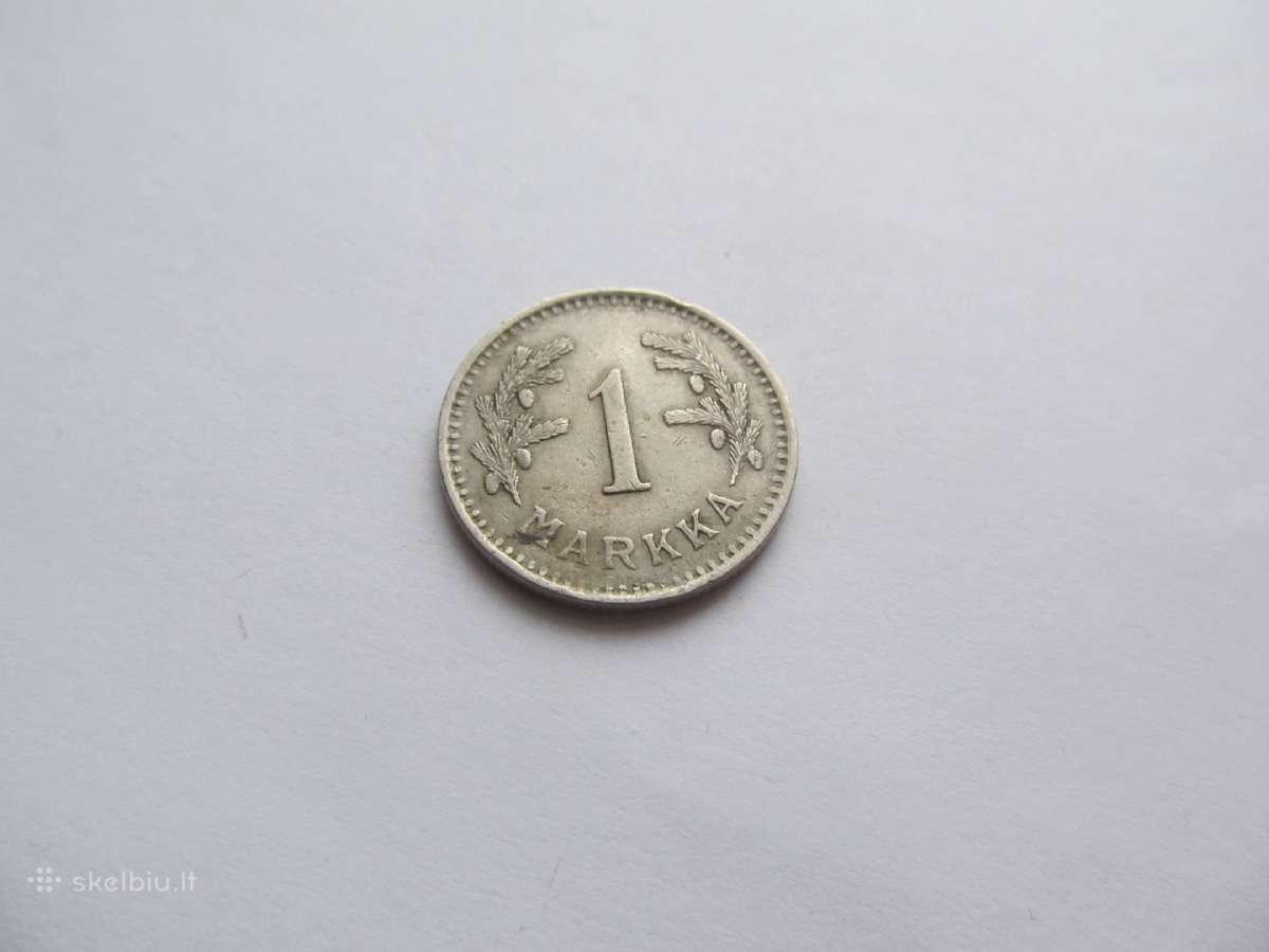 1 markka , Suomija ,1928, 1929, 1937 - nuotraukos Nr. 3