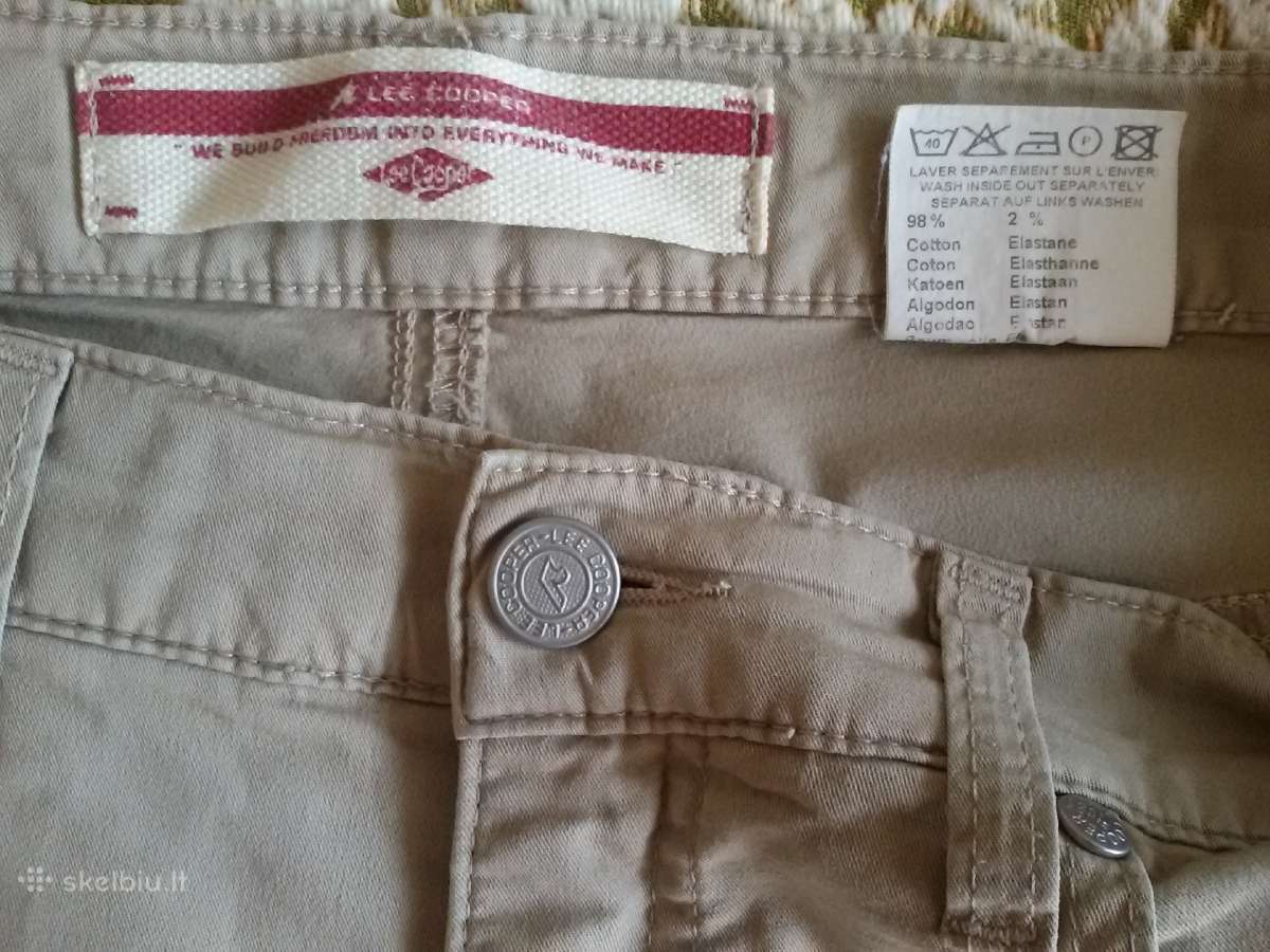 Kelnės Lee Cooper Since 1908 Size: W 34 L 34 Cott - nuotraukos Nr. 3