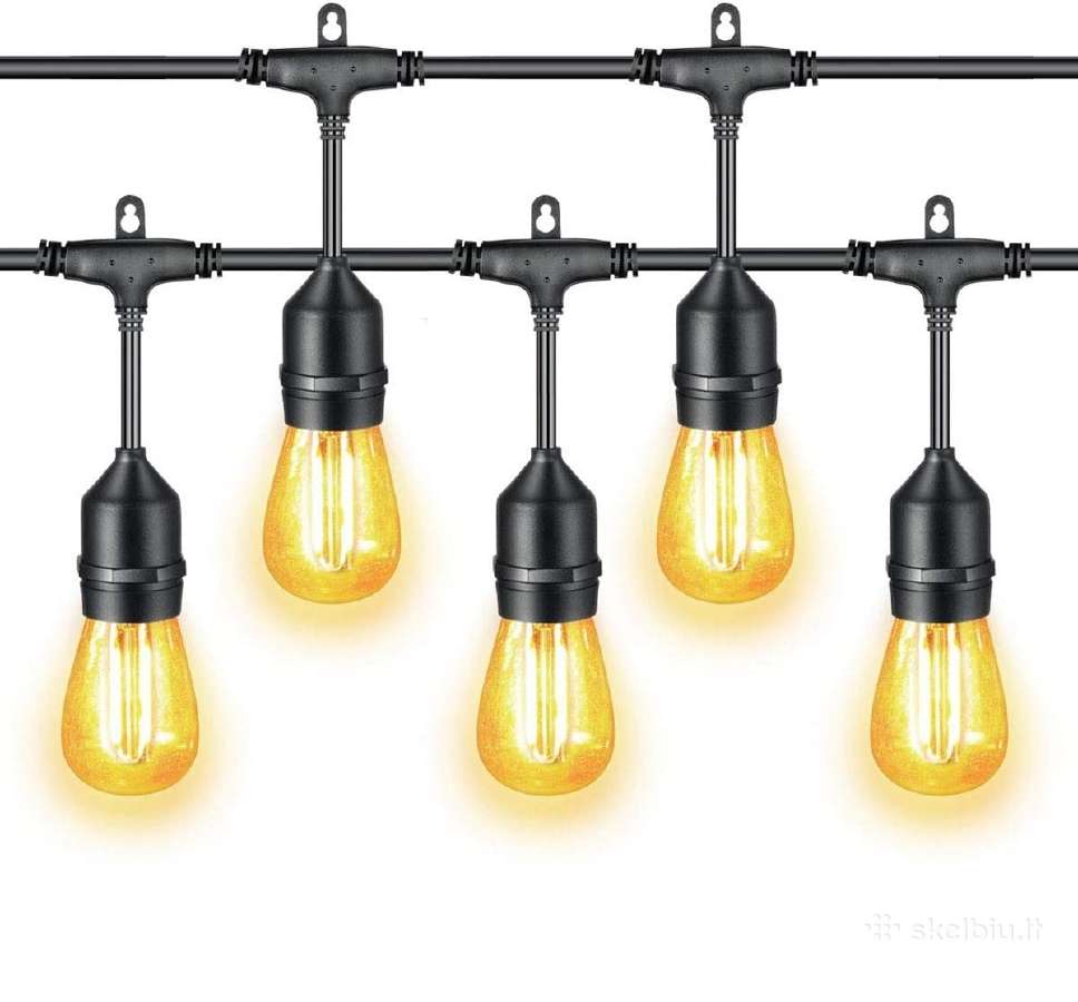 LED lauko girlianda 15m su 2w LED lemputėmis - nuotraukos Nr. 2