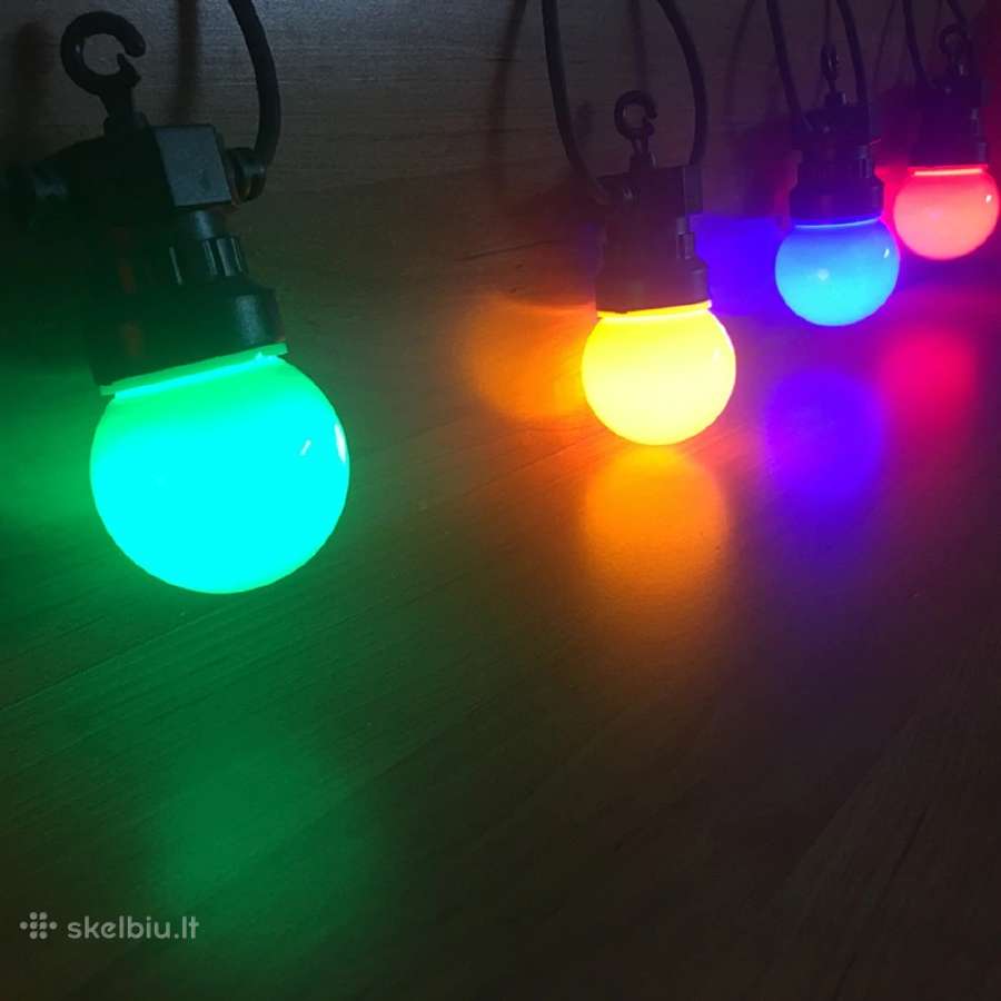 LED lauko girlianda 15m su 2w LED lemputėmis - nuotraukos Nr. 5