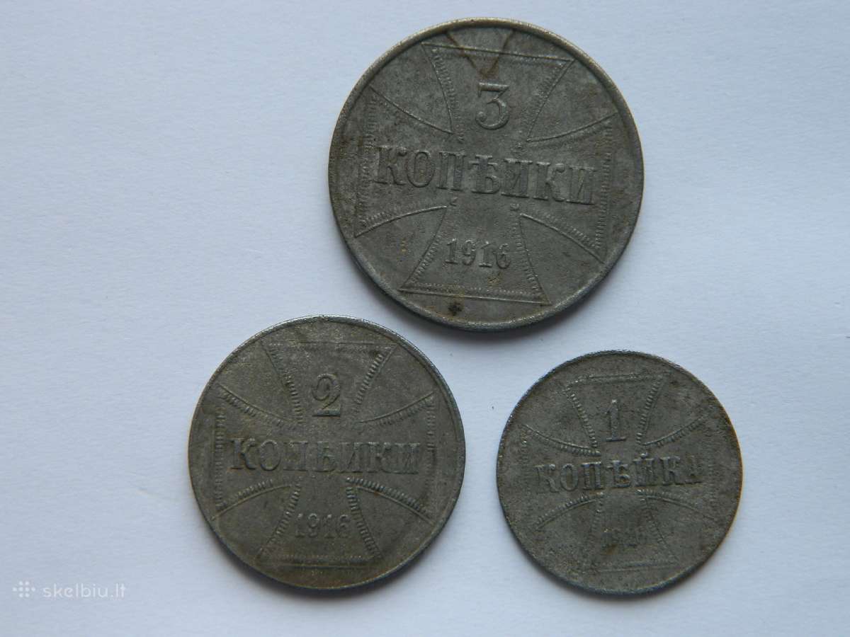 3 vnt.ost kapeiku 1916 m.