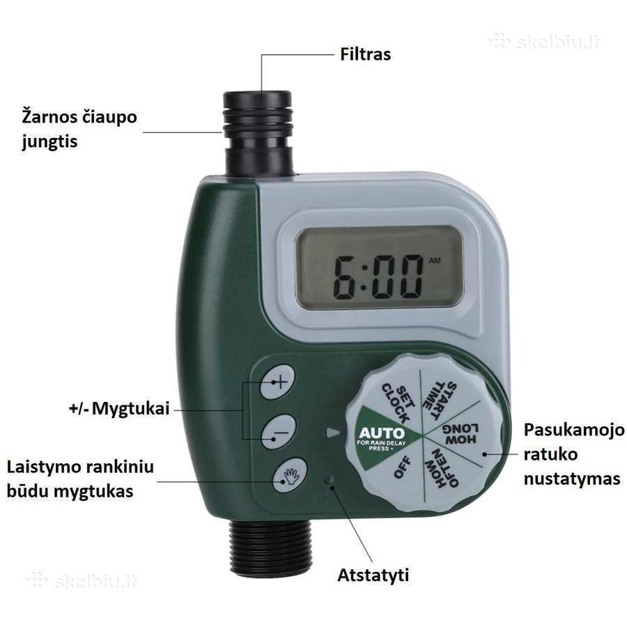 Automatinis laistymo laikmatis - nuotraukos Nr. 7