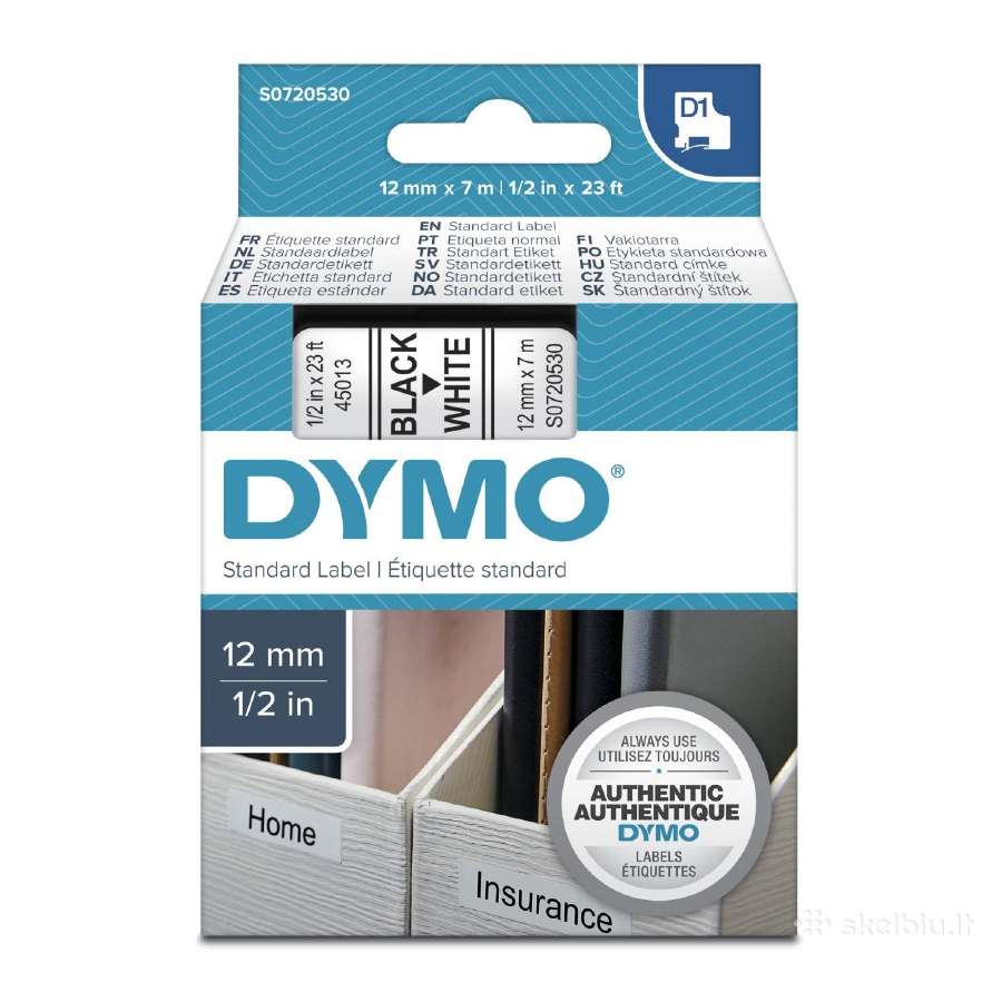 Dymo spausdintuvai, juostelės Duracell baterijos - nuotraukos Nr. 2