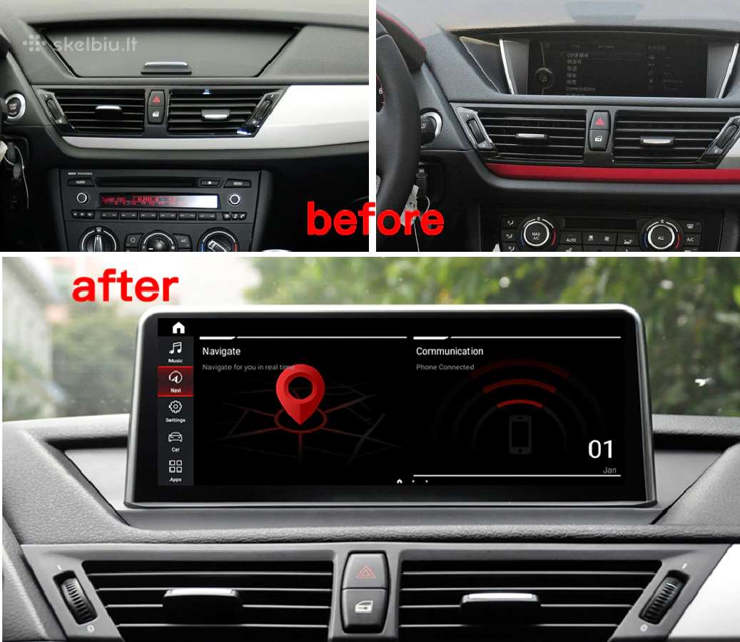 Bmw X1 E84 2009-2015 Cic Android Multimedija - nuotraukos Nr. 3