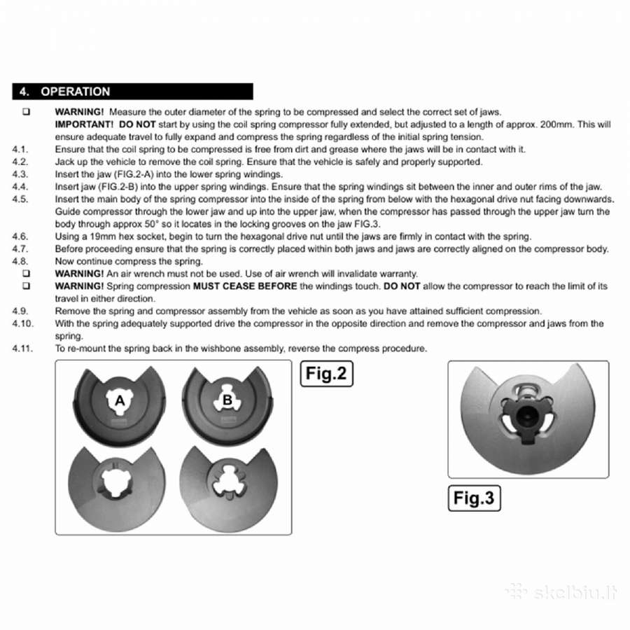 Amortizatorių spyruoklių suspaudėjai Mercedes - nuotraukos Nr. 6