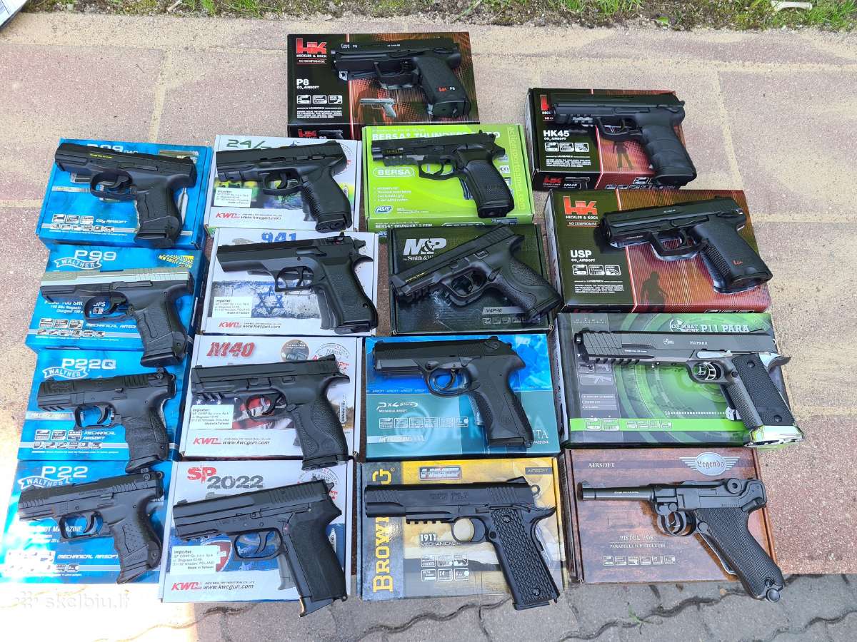 Airsoft ginklai,pistoletai,automatai, pneumatiniai - nuotraukos Nr. 8