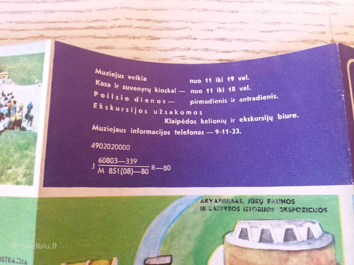Jūrų muziejaus bukletas 1980 m. - nuotraukos Nr. 2
