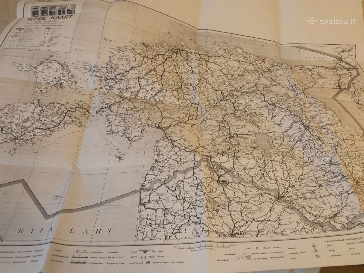 1939 m. Estijos žemėlapio kopija - nuotraukos Nr. 2