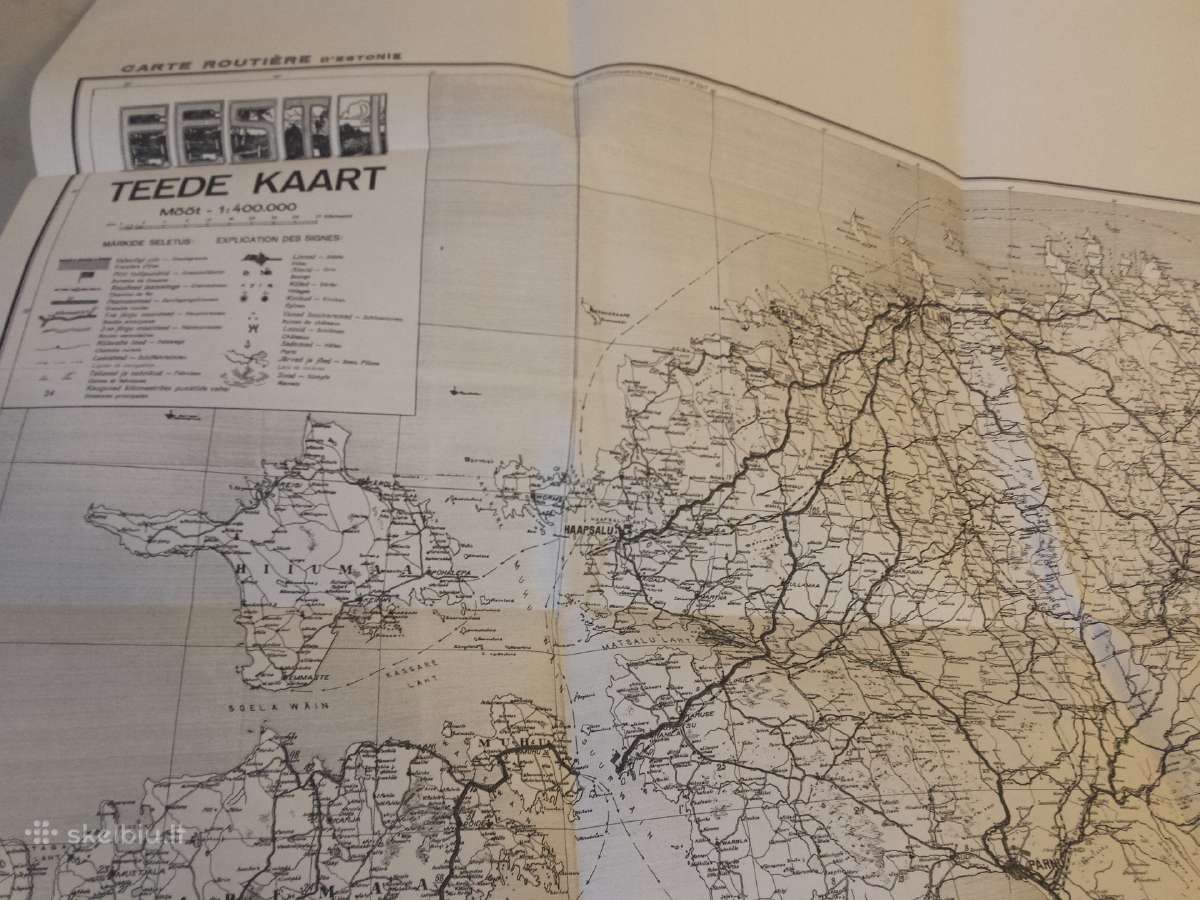 1939 m. Estijos žemėlapio kopija - nuotraukos Nr. 3