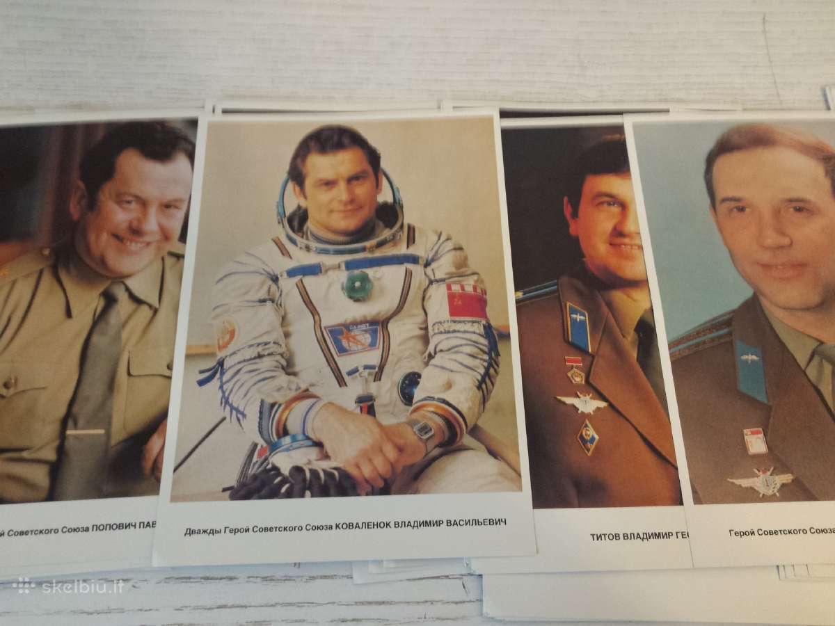 Rusų kosmonautai atvirutėse 1986 m.