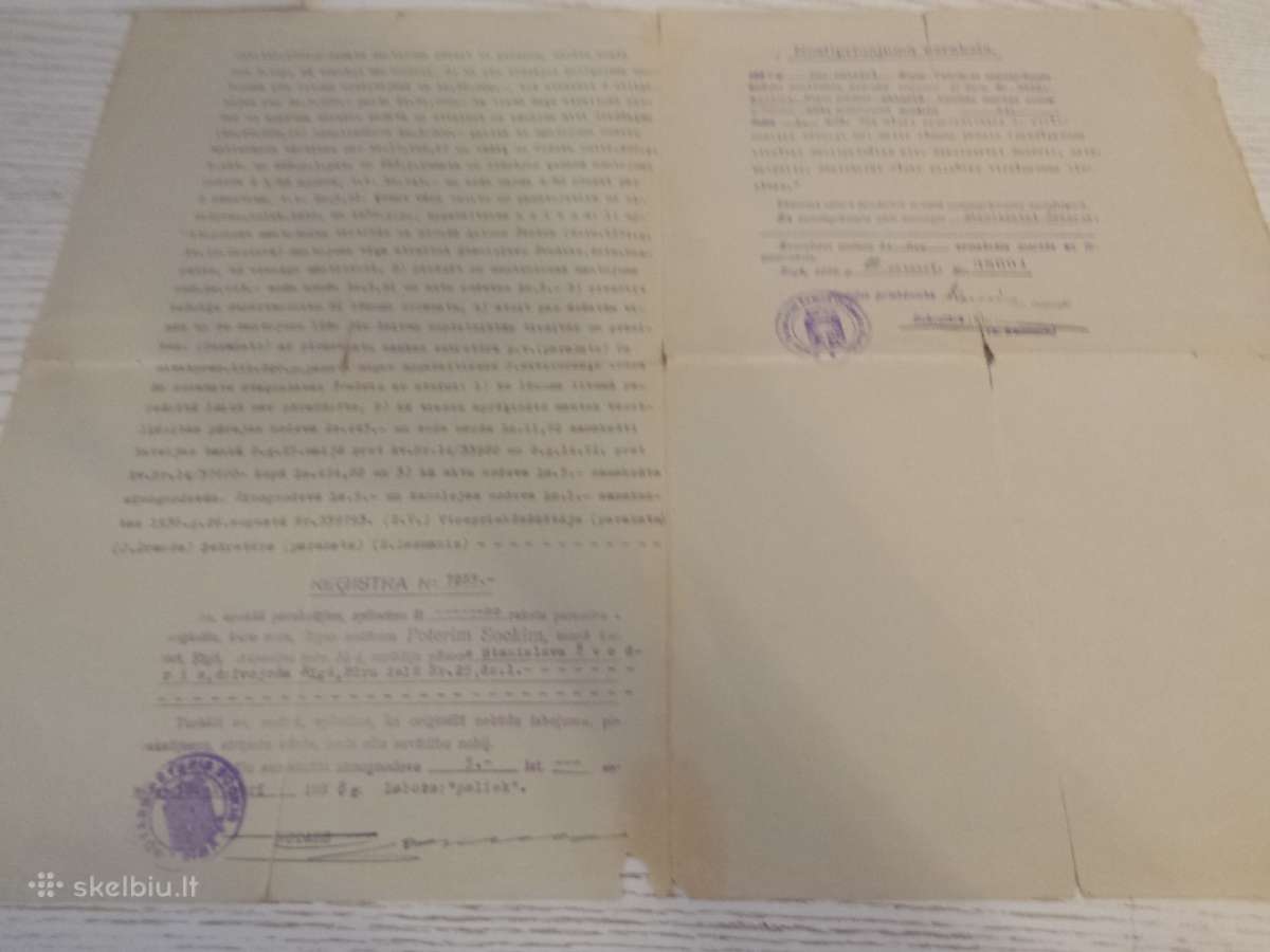 1938 m. dokumentas Ryga - nuotraukos Nr. 3