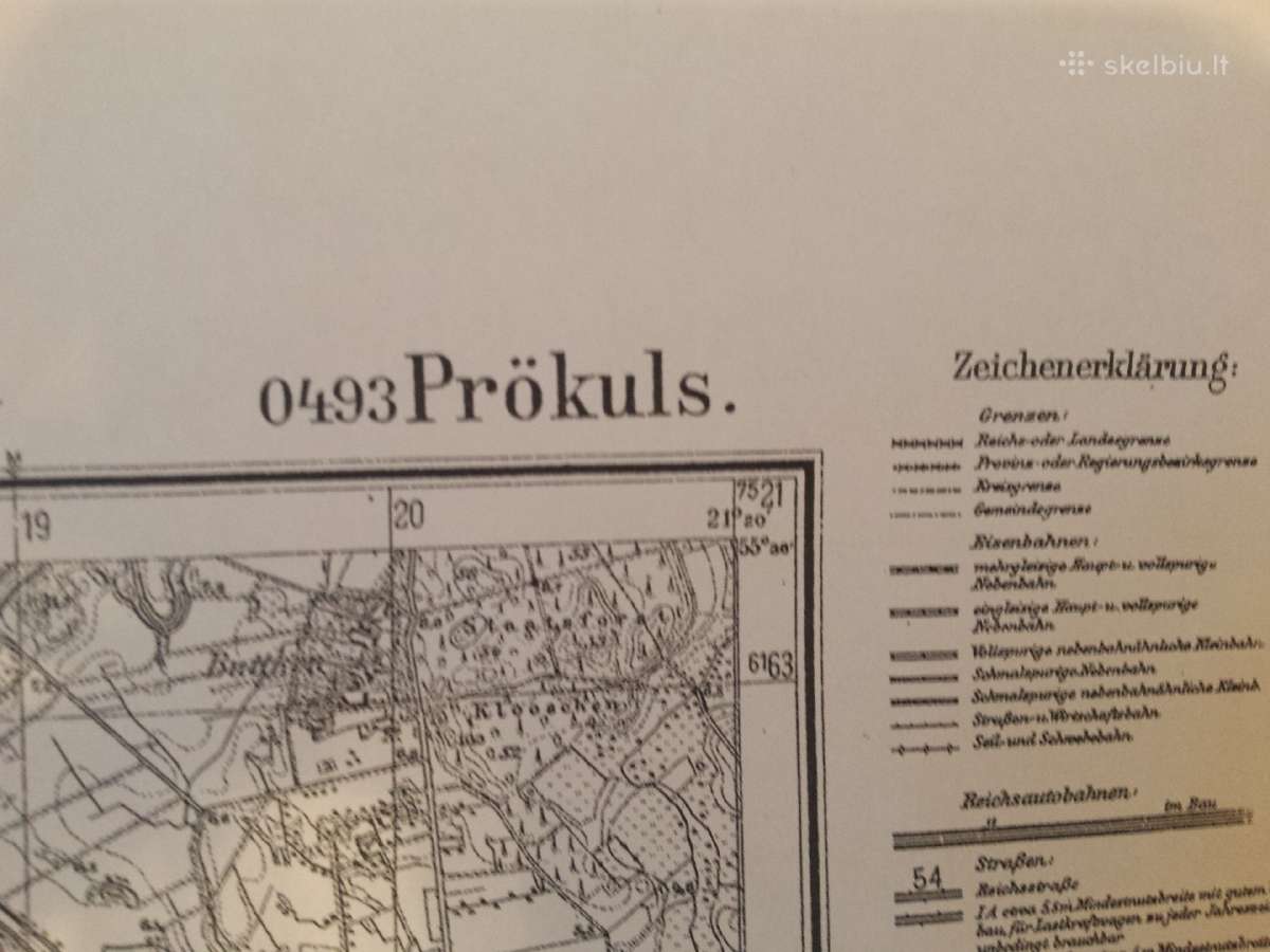 Priekulės žemėlapio kopija 1941 m.