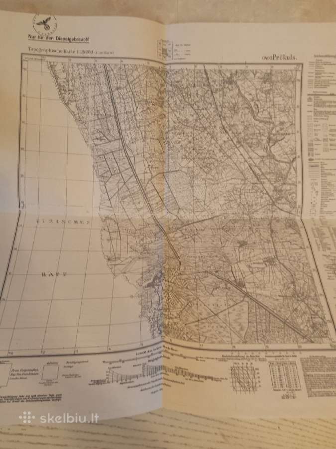 Priekulės žemėlapio kopija 1941 m. - nuotraukos Nr. 2