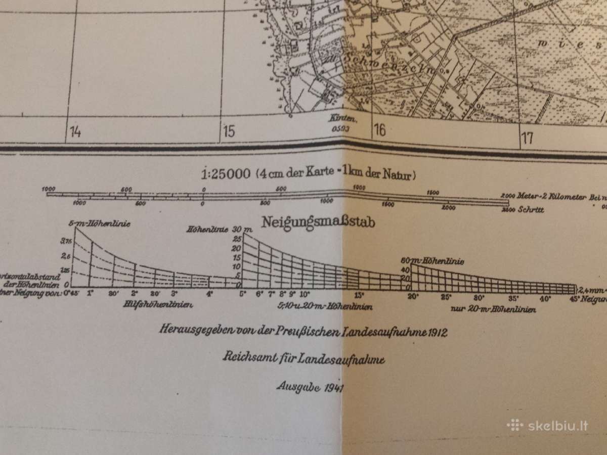 Priekulės žemėlapio kopija 1941 m. - nuotraukos Nr. 3