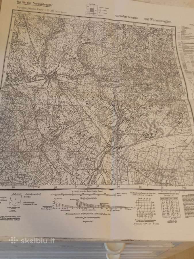 Verksmininkų žemėlapio kopija 1941 m. - nuotraukos Nr. 2