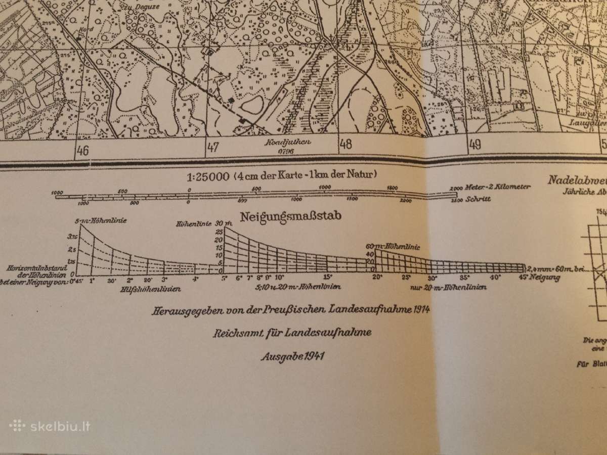 Verksmininkų žemėlapio kopija 1941 m. - nuotraukos Nr. 3
