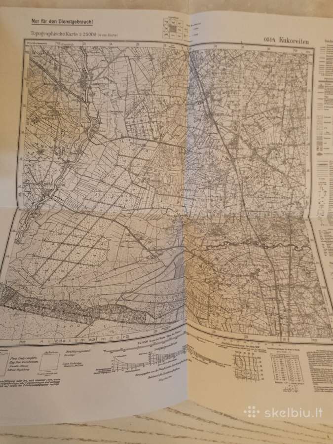 Kukoraičiai žemėlapio kopija 1941 m. - nuotraukos Nr. 2