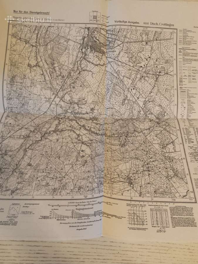 Kretingos žemėlapio kopija 1941 m. - nuotraukos Nr. 2
