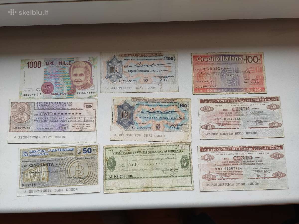 Italijos banknotų rinkinukas