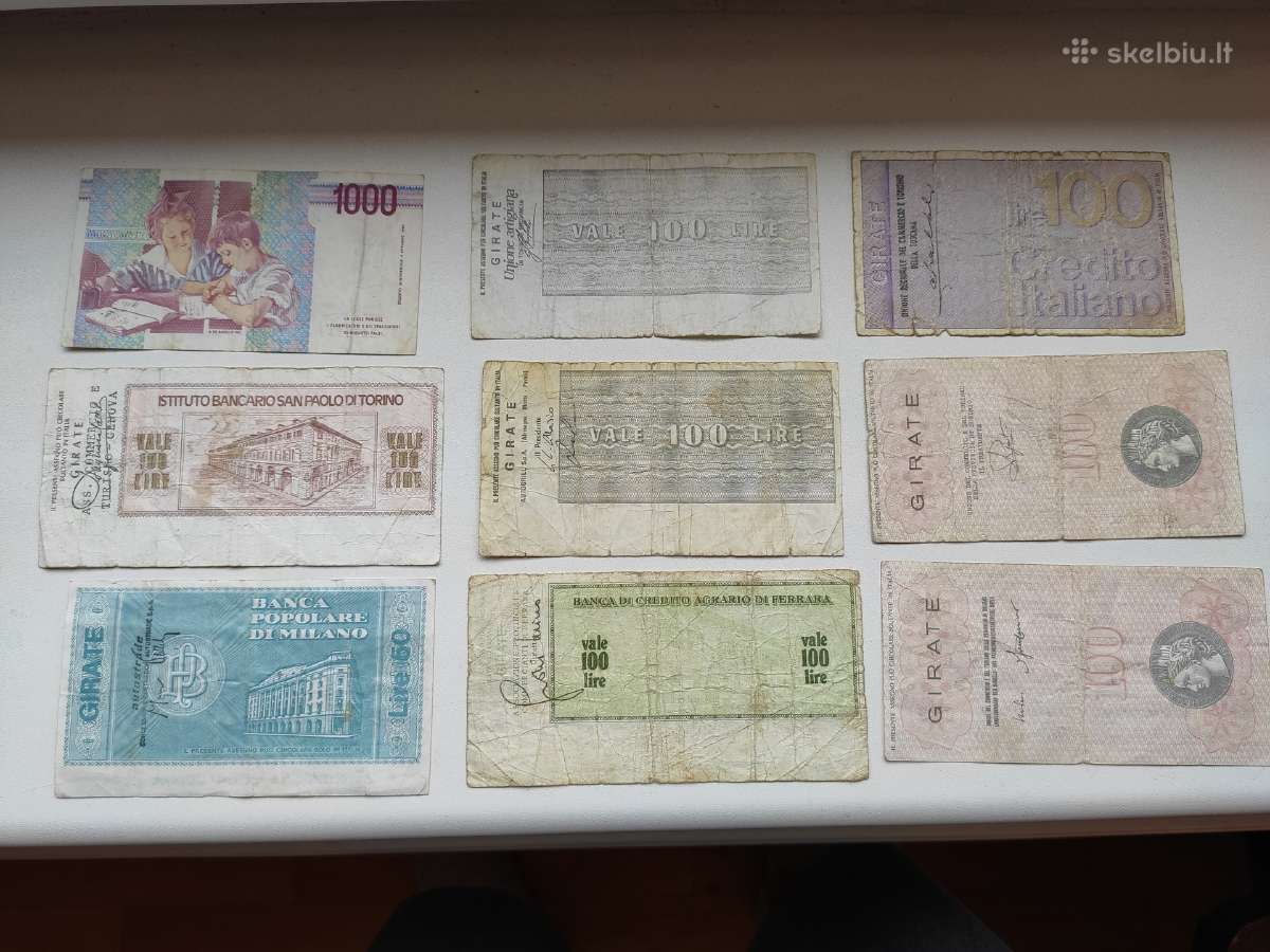 Italijos banknotų rinkinukas - nuotraukos Nr. 2