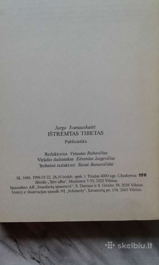 J.ivanauskaitė -Ištremtas Tibetas 1996 - nuotraukos Nr. 5