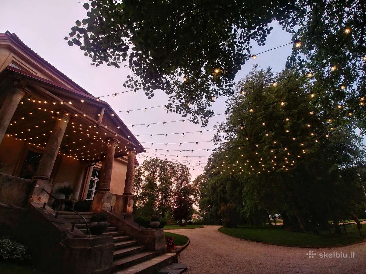 Paviljonų palapinų puošimas, lemputės, burbulai - nuotraukos Nr. 5