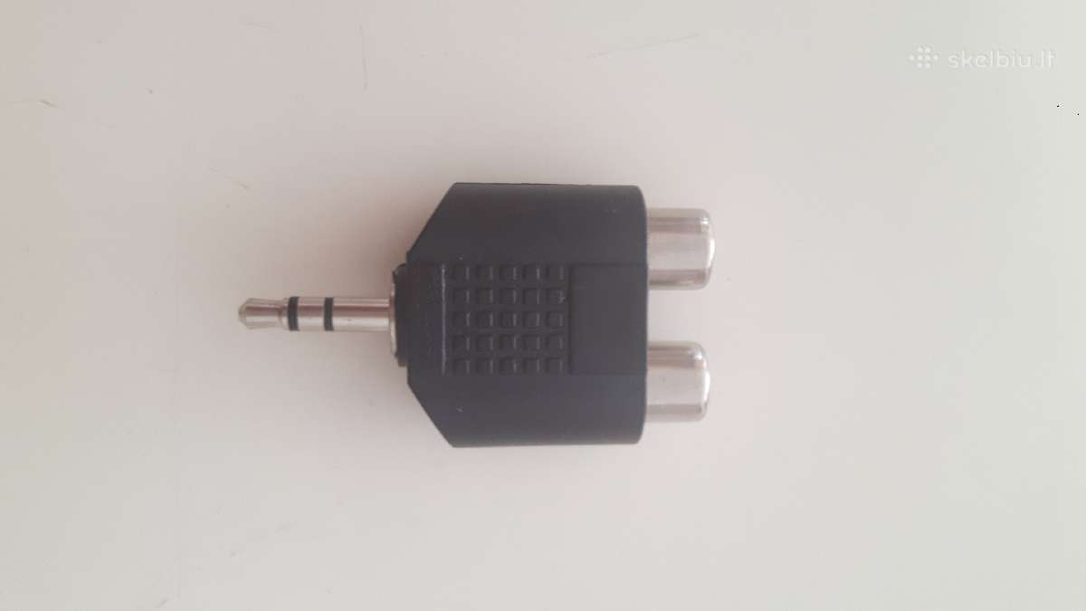 Perėjimas 2.5mm kištukas-2xrca lizdai 2.5mm Rca - nuotraukos Nr. 2