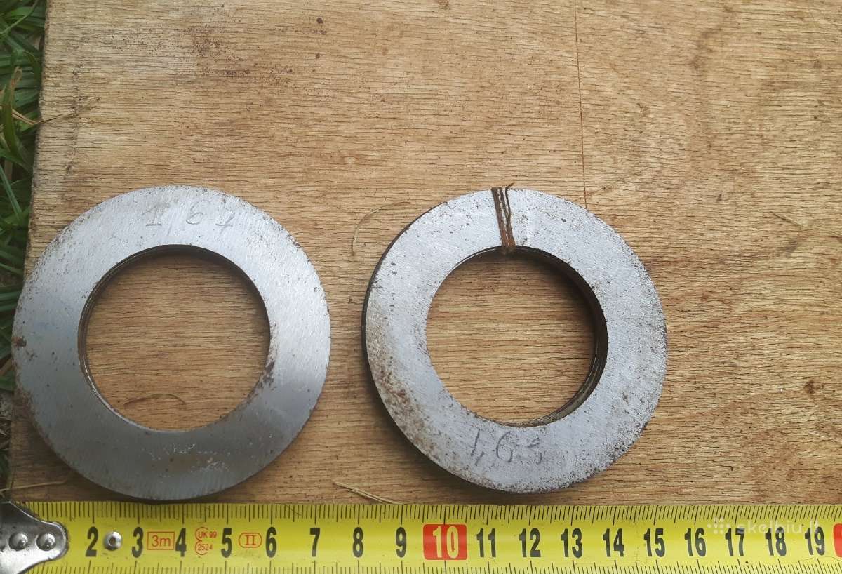 Poveržlės, tarpines metalinės