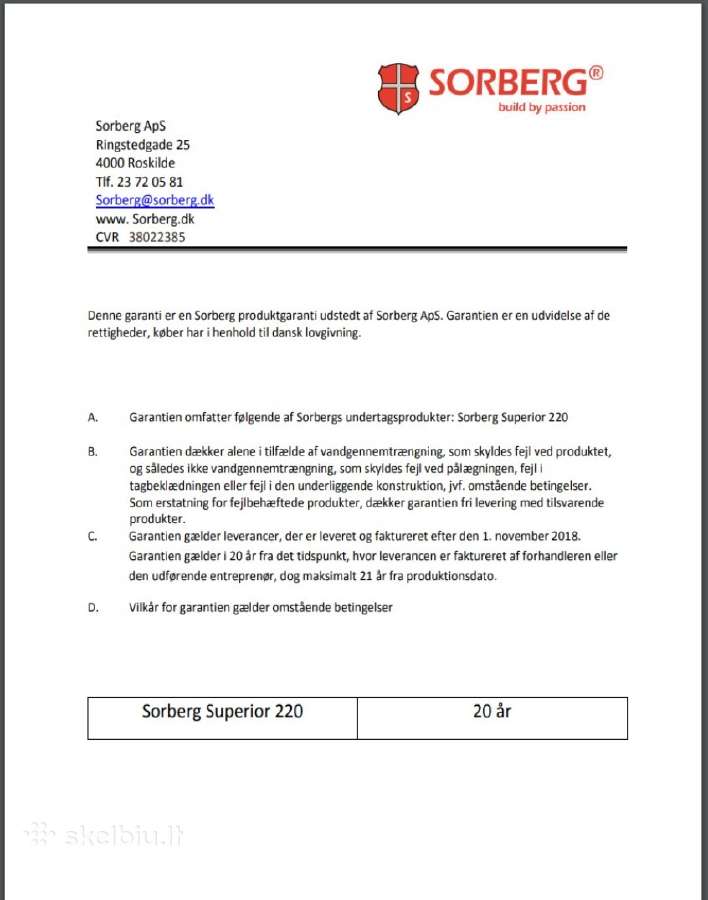 Difuzinė plėvelė Sorberg Superior 220 gr. +2 tape - nuotraukos Nr. 3