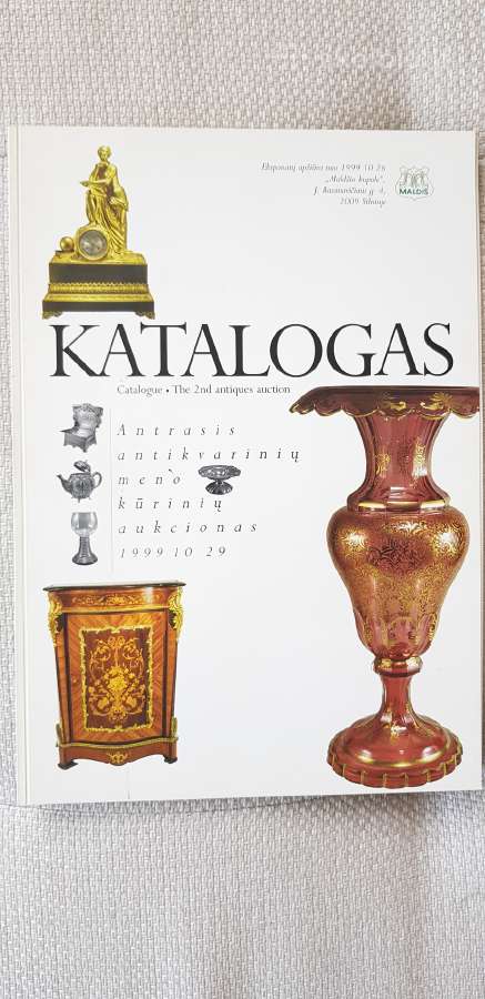 Antikvarinių meno kūrinių aukciono katalogas 1999m