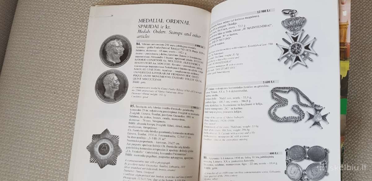 Antikvarinių meno kūrinių aukciono katalogas 1999m - nuotraukos Nr. 9