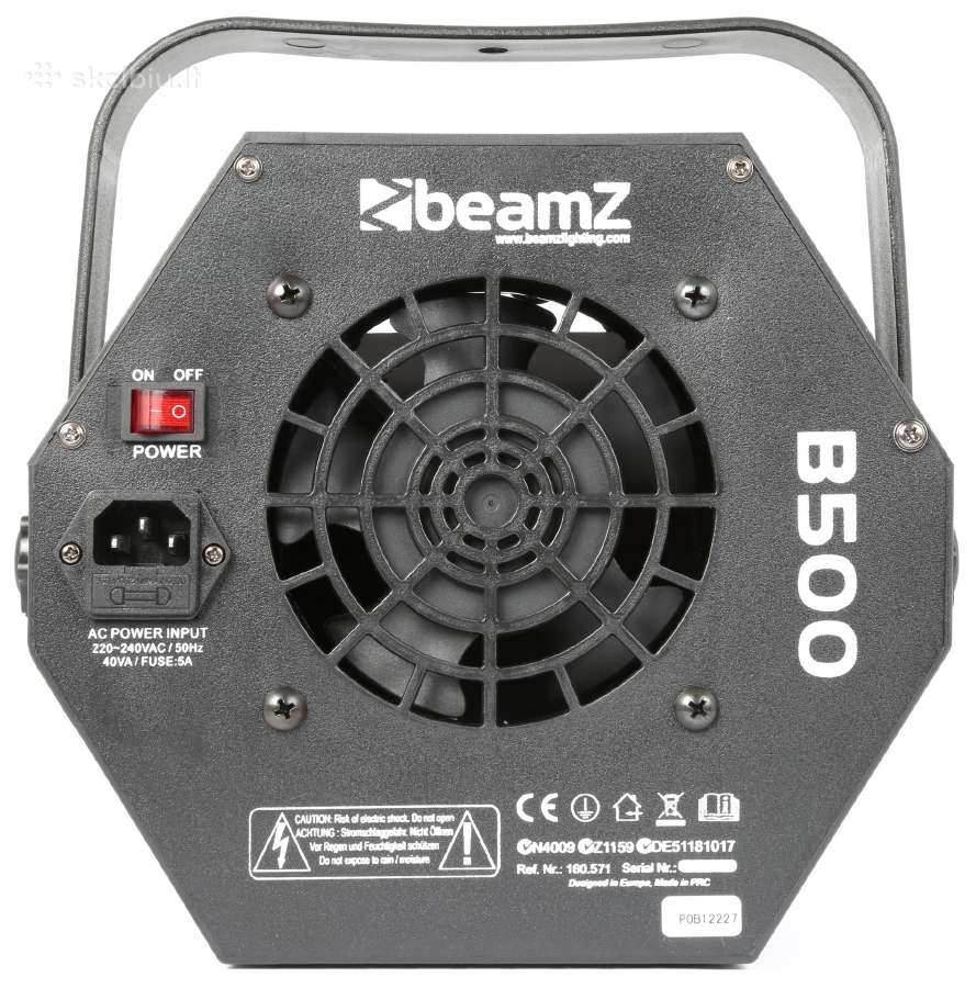 Burbulų mašina Beamz B500 Bubble Machine Medium - nuotraukos Nr. 3