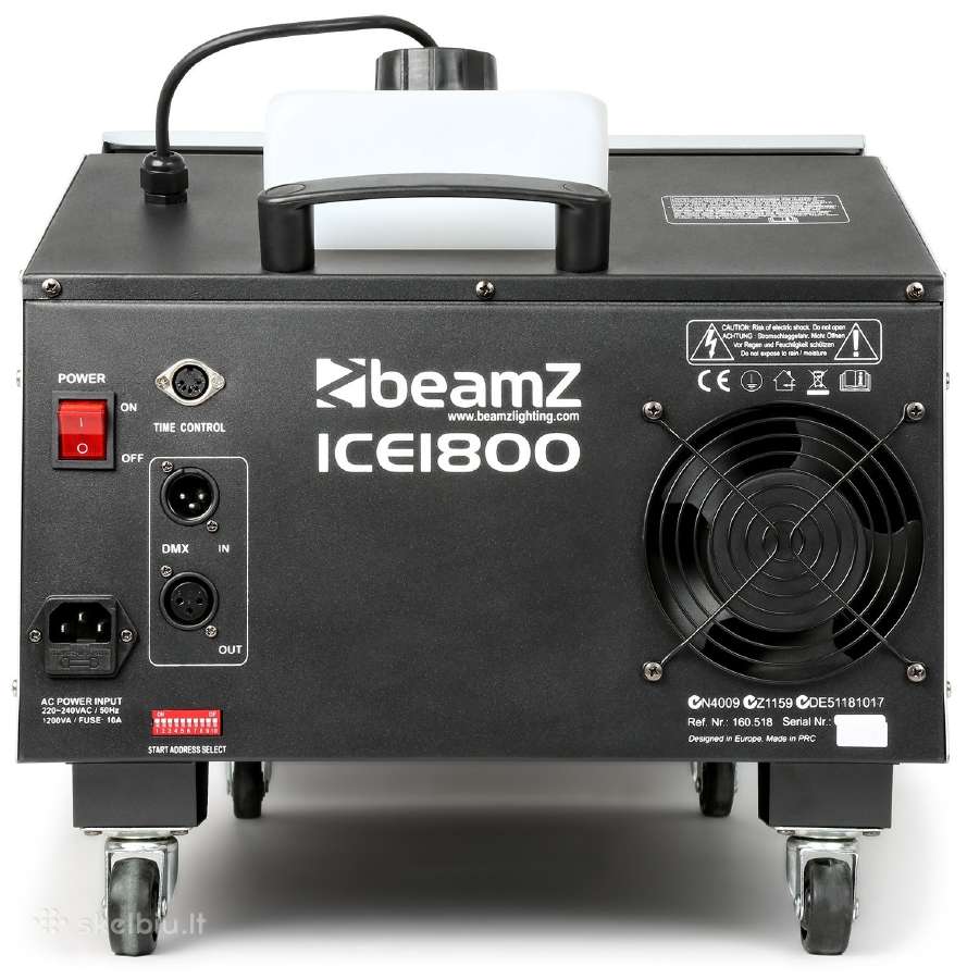 Žemo rūko mašina Beamz Ice1800 Ice Fogger Dmx - nuotraukos Nr. 3