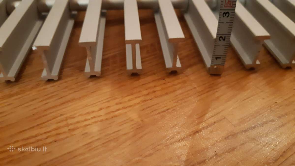 Grindinio konvektoriaus grotelės aliumininės 0,7m - nuotraukos Nr. 2