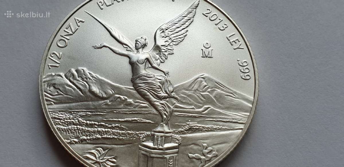 2013 Meksika 1/2 Oz moneta, 999 sidabras