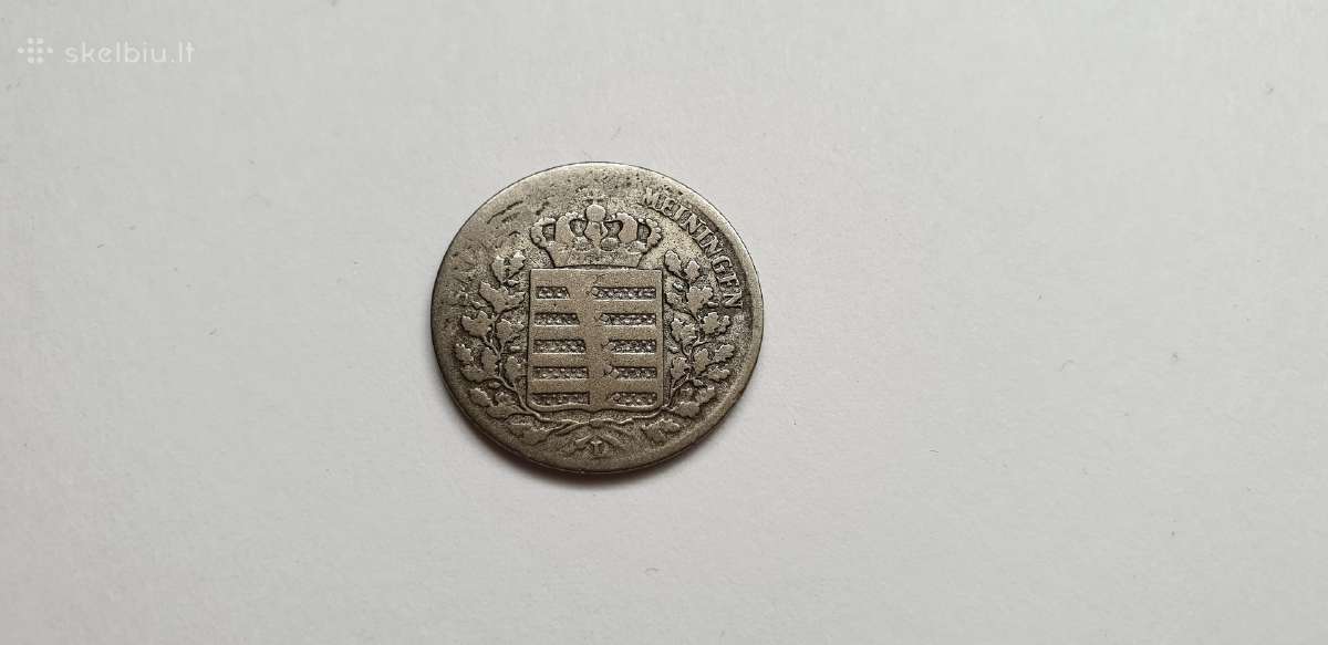 1834 6 Kreuzeriai Sachsen- Meiningen , Reta! - nuotraukos Nr. 2