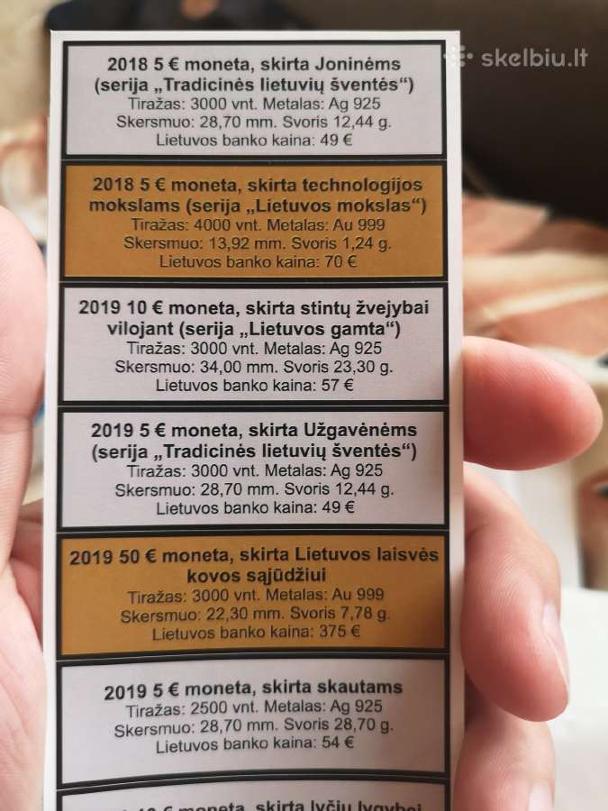 Lb monetų lipdukai - nuotraukos Nr. 2