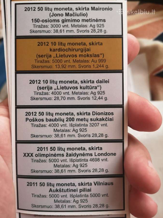 Lb monetų lipdukai - nuotraukos Nr. 3