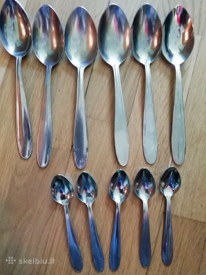 6 nauji saukstai ir sauksteliai