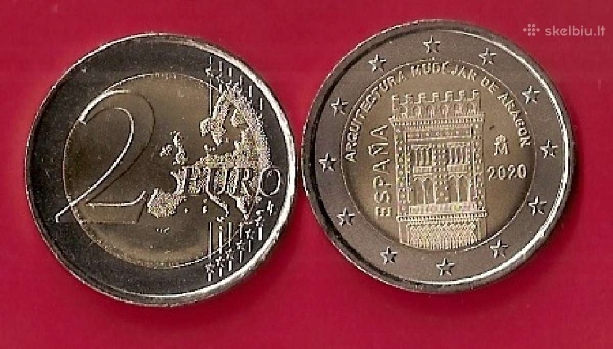 Ispanija 2020m.2 € “Aragono architektūra Unc